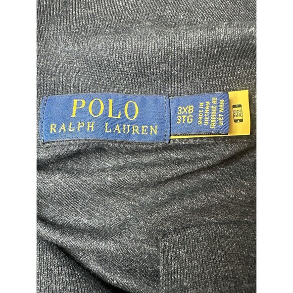 Polo Ralph Lauren Dark Gray Short Sleeve Multicolor‎ Pony Polo Shirt Men's 3XB - Picture 4 of 9
